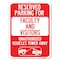 Signmission Reserved Parking for Faculty and Visitors Unauthorized Vehicles Towed Away, A-1824-23103 A-1824-23103 - alternate 1